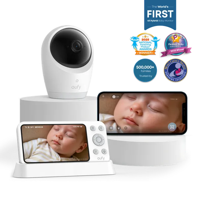 eufy-baby-monitor-e21-babyphone-mit-kamera-4k-berwachung-mit-hybrid-monitoring image 1