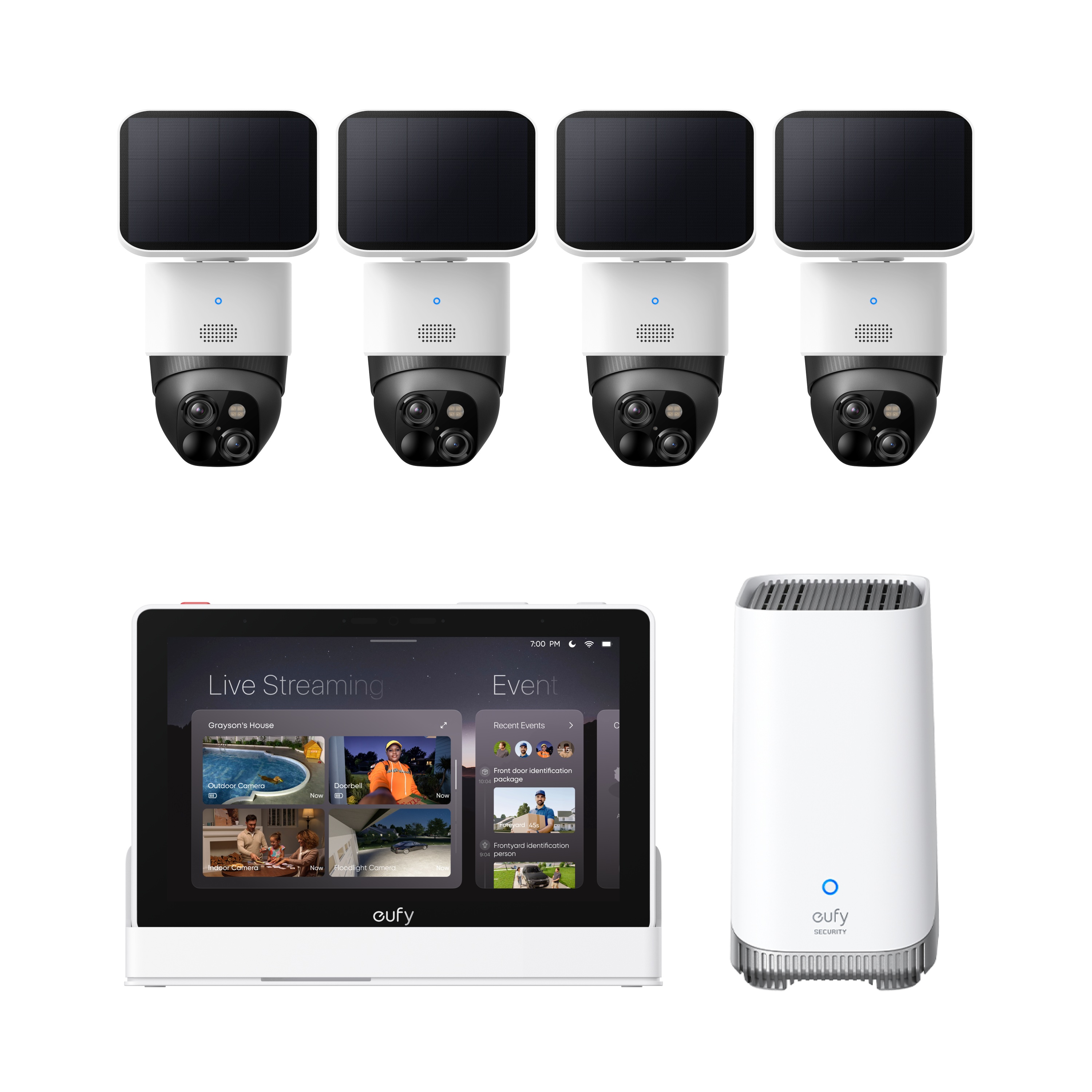 eufy-localsecure-system-premium-solution-mit-4x-solocam-s340-homebase-s380-und-s image 2