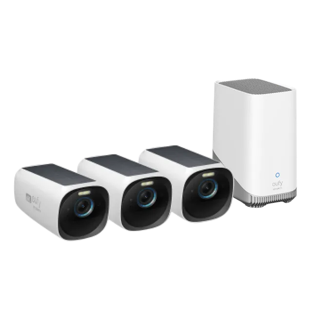 eufy-eufycam-s330-eufycam-3-3-cam-kit-4k-solar-berwachungskamera-set-mit-homebas image 1