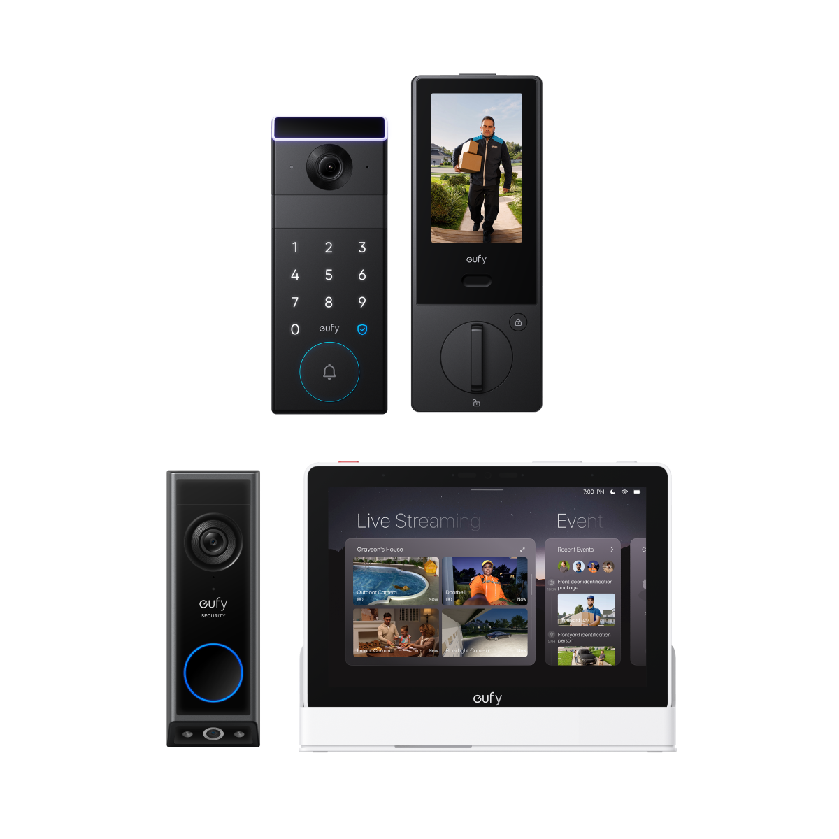eufy-familock-s3-max-video-doorbell-e340-smart-display-e10-komplettset-f-r-die-h image 1