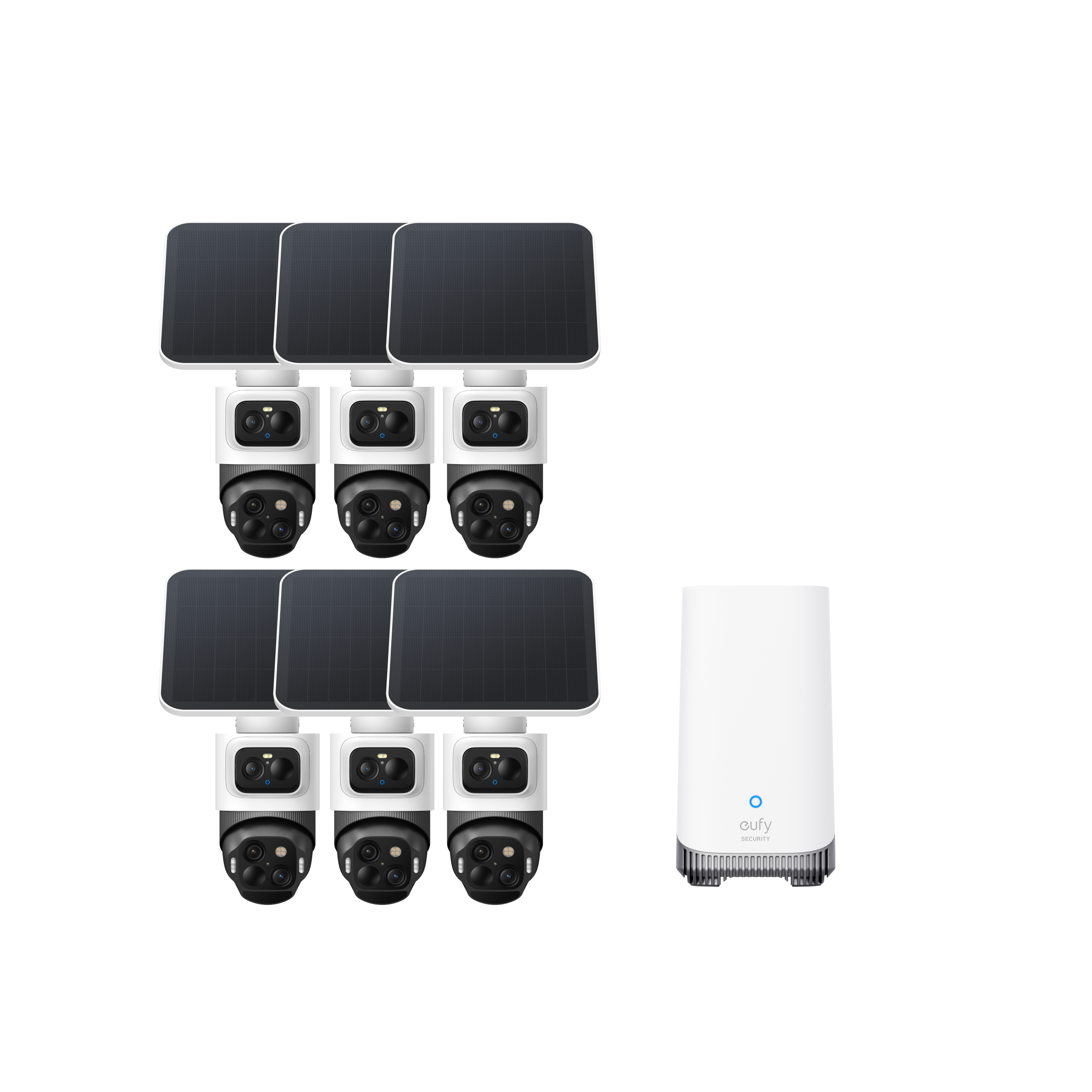 eufy-eufycam-s4-6-cam-kit-triple-lens-bullet-ptz-berwachungskamera-set image 1