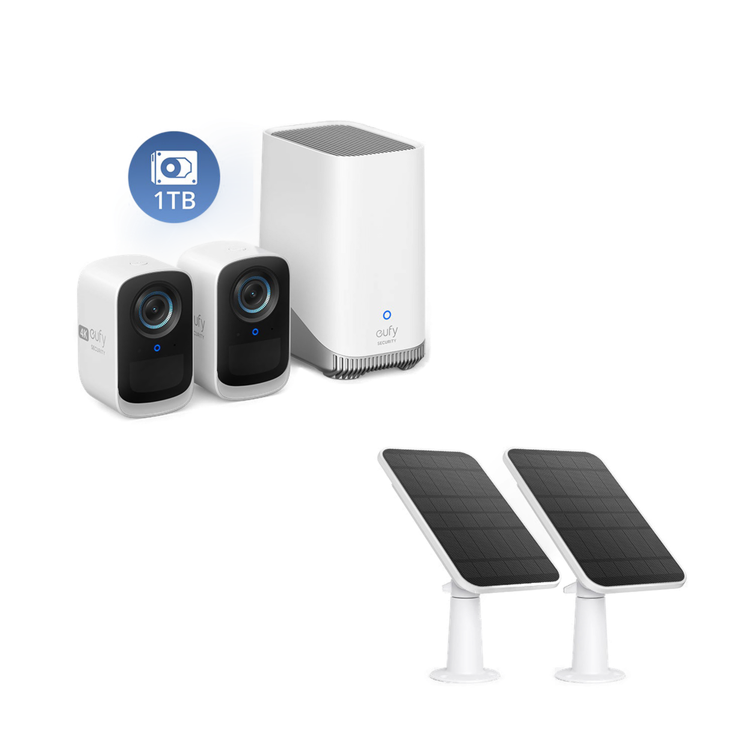 eufy-eufycam-s300-eufycam-3c-set-mit-2x-solar-panel-ladeger-t-und-1tb-festplatte image 1