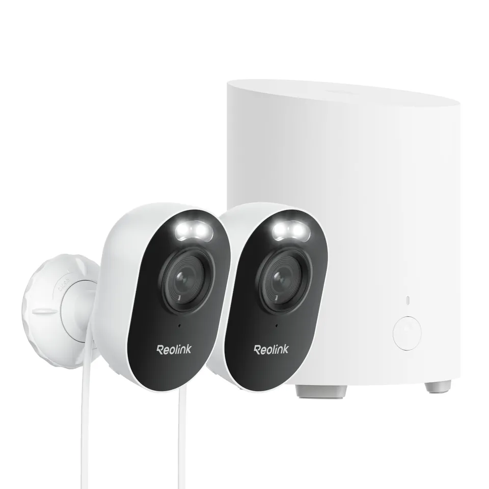 reolink-2k-berwachungskamera-au-en-set-mit-home-hub-mini-24-7-aufnahme-farbnacht image 1