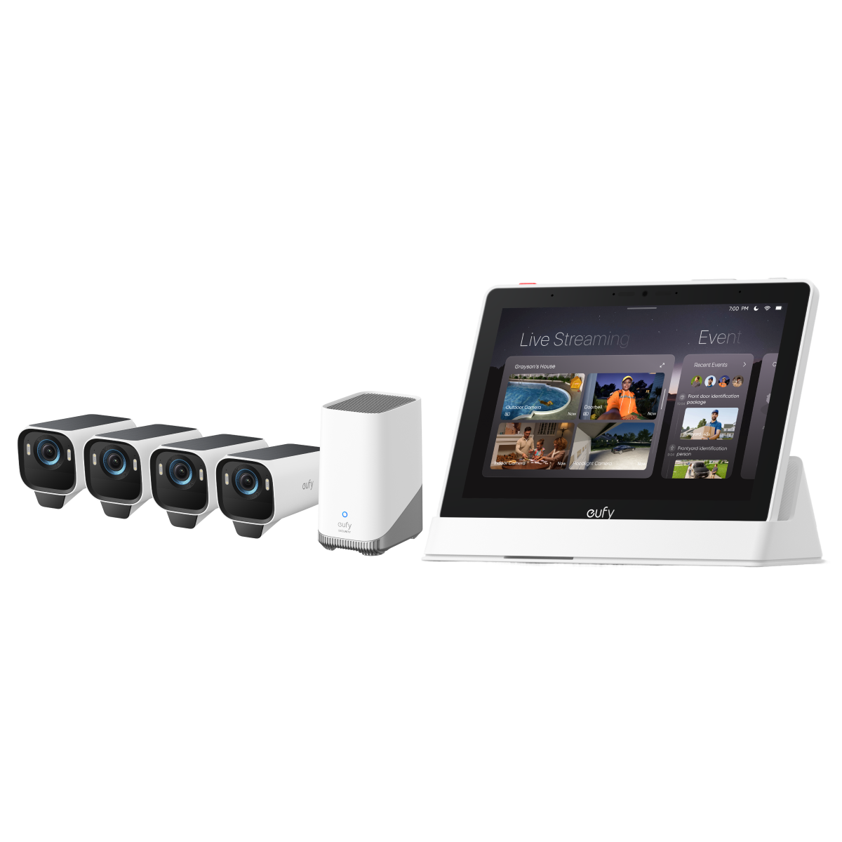 eufy-smart-display-eufycam-s3-pro-4-kamera-set-f-r-au-en-berwachung image 1