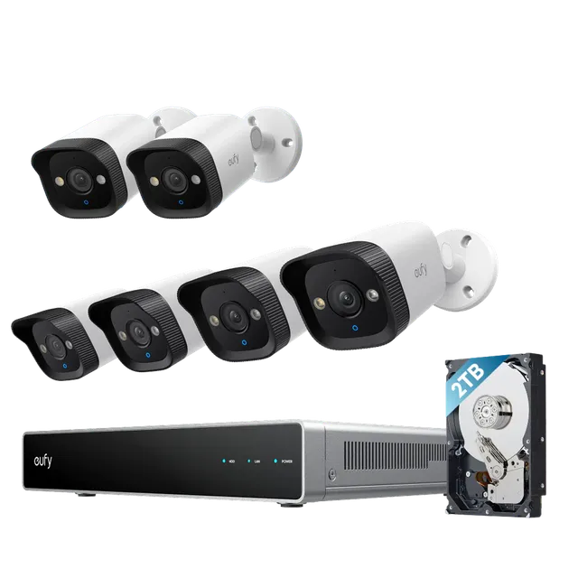eufy-e40-nvr-poe-video-berwachungs-set-6-kamera-kit-4k-uhd-122-weitwinkel image 1