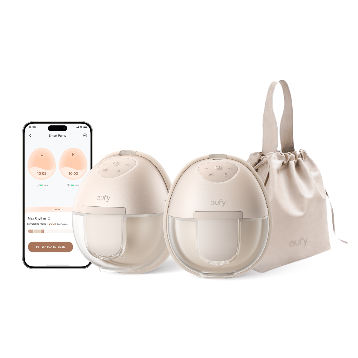 eufy-wearable-breast-pump-e10-stillfreie-milchpumpe-mit-optirhythm image 3