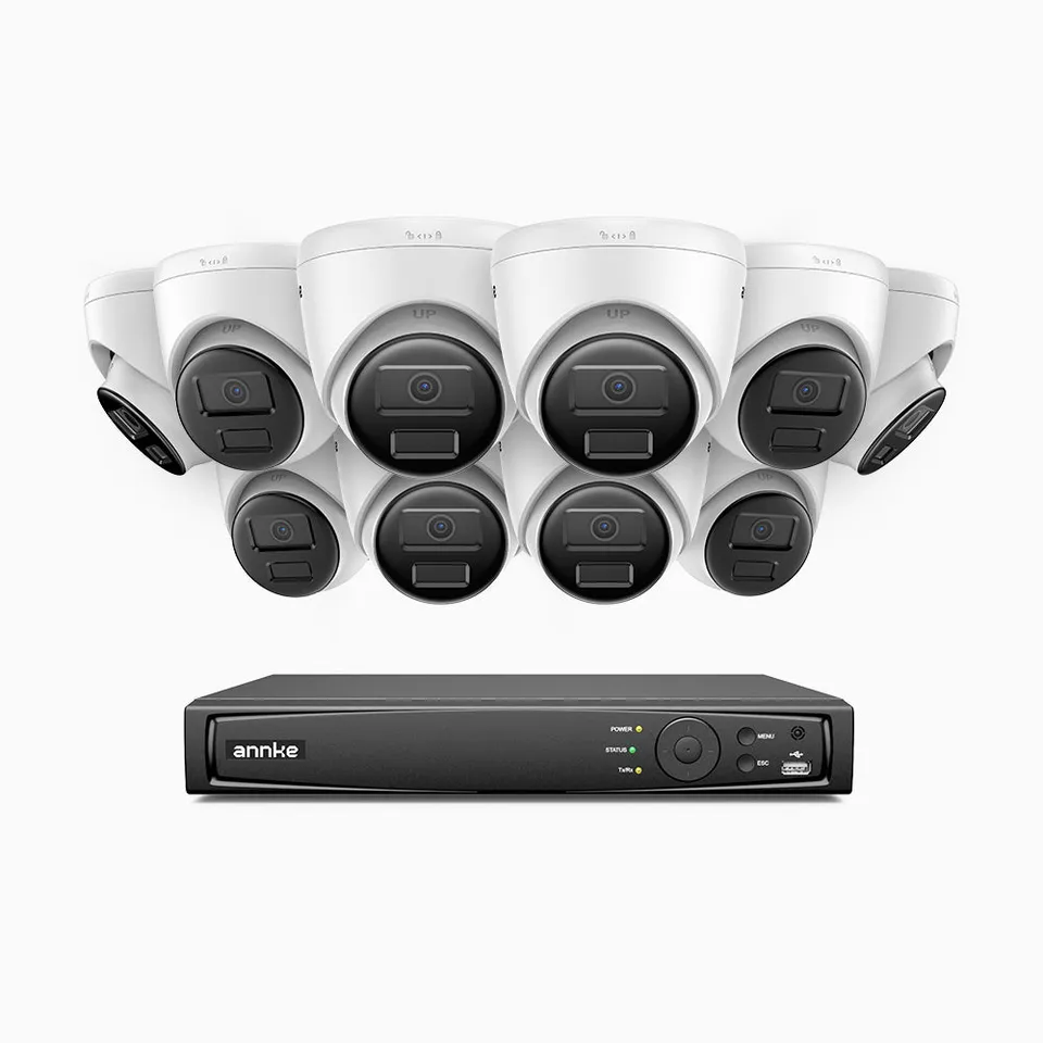 annke-h300-3mp-16-kanal-poe-berwachungskamera-set-mit-10-kameras-exir-2-0-nachts image 1