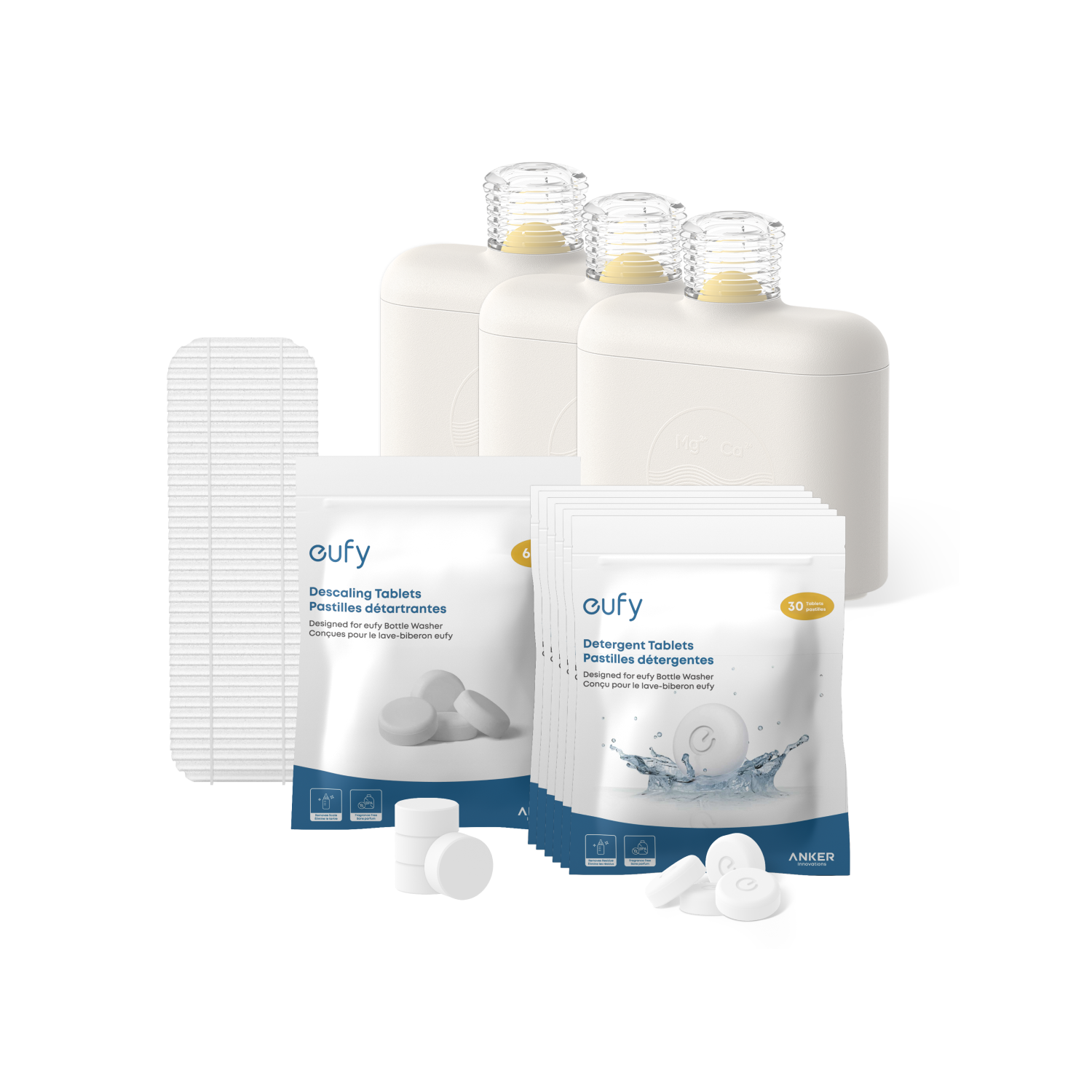 eufy-6-monats-pflegekit-f-r-bottle-washer-180-detergenzien-tabletten-inkl-entkal image 1