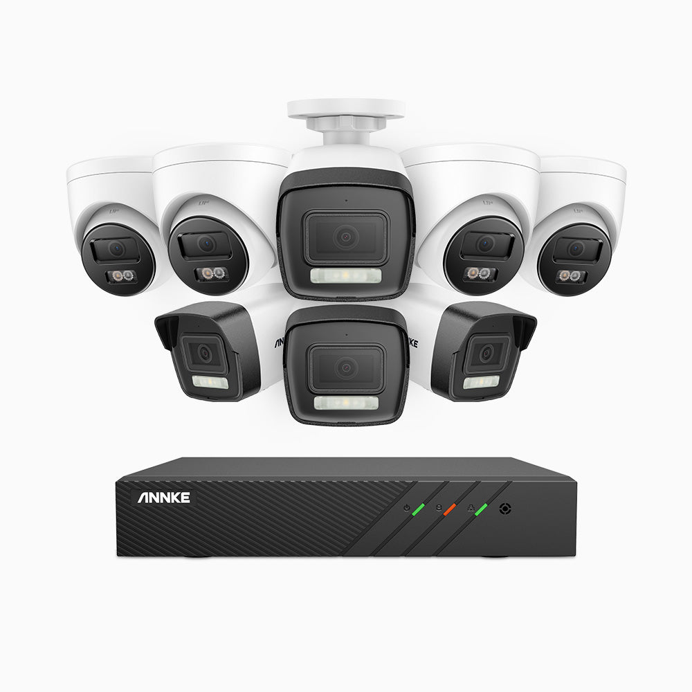 annke-h500p-3k-8-kanal-poe-berwachungskamera-set-mit-4-bullet-4-turm-kameras-far image 1