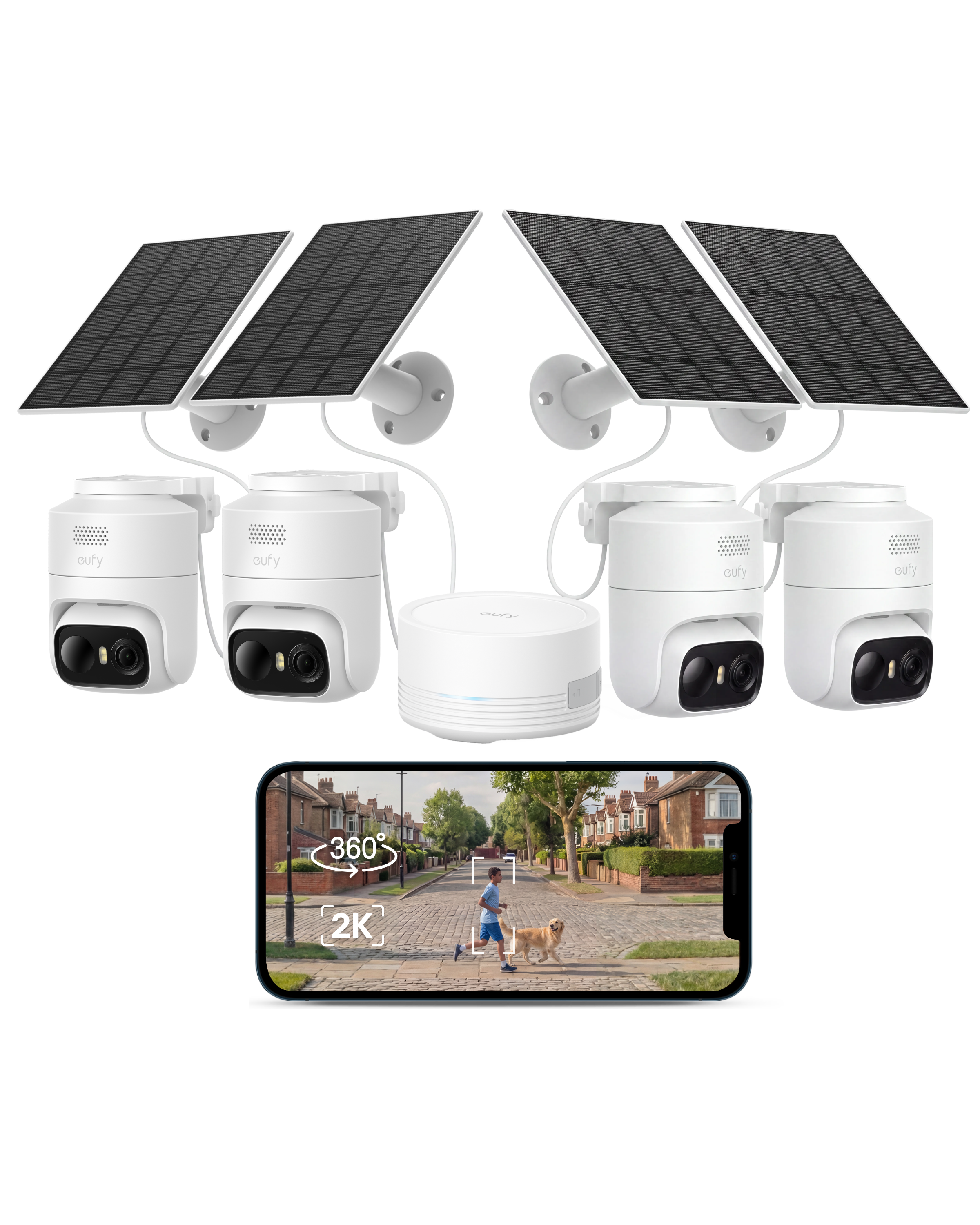 eufycam-c37-4er-pack-mit-homebase-mini-bundle-360-ki-tracking-solar-kameras image 1