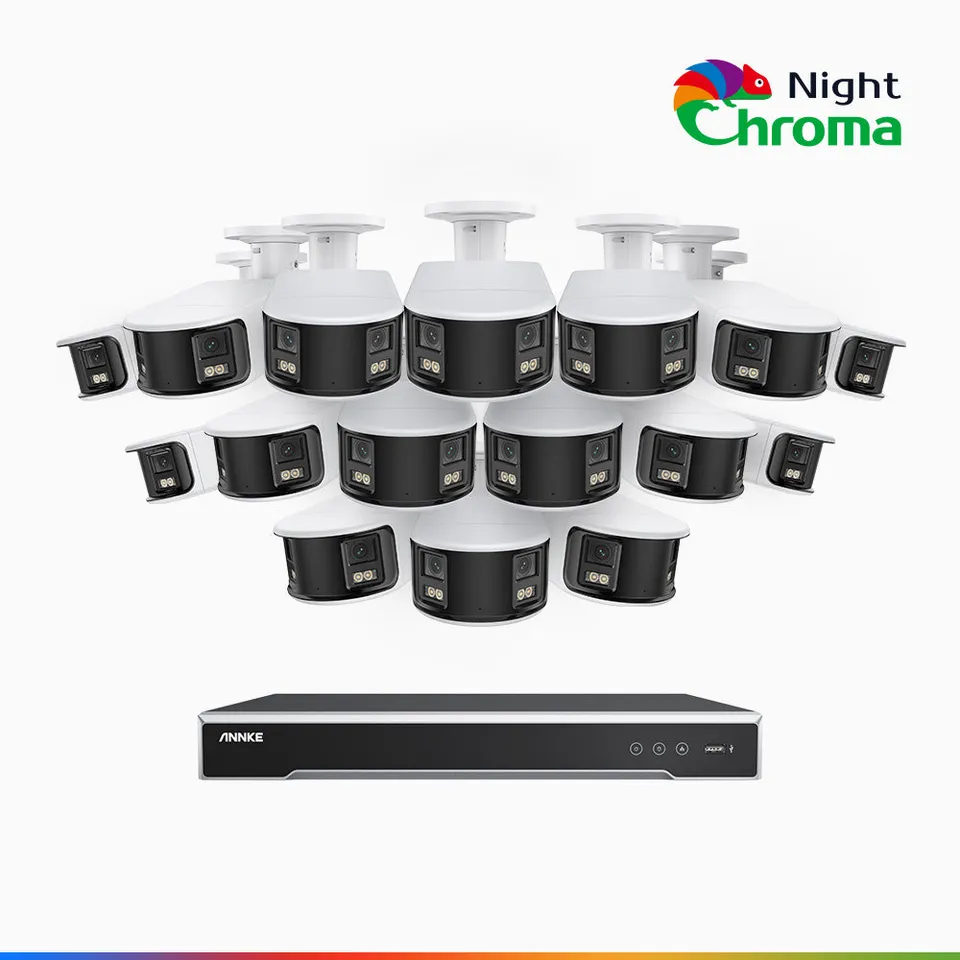 annke-nightchroma-ndk800-4k-16-kanal-poe-panorama-berwachungskamera-set-mit-16-d image 1