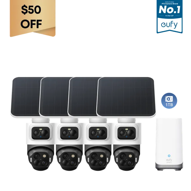 eufy-eufycam-s4-4-cam-kit-1-tb-festplatte-triple-lens-bullet-ptz-berwachungskame image 1