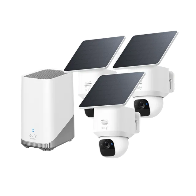 eufy-solocam-e30-3-kamera-set-mit-homebase-3-s380 image 1