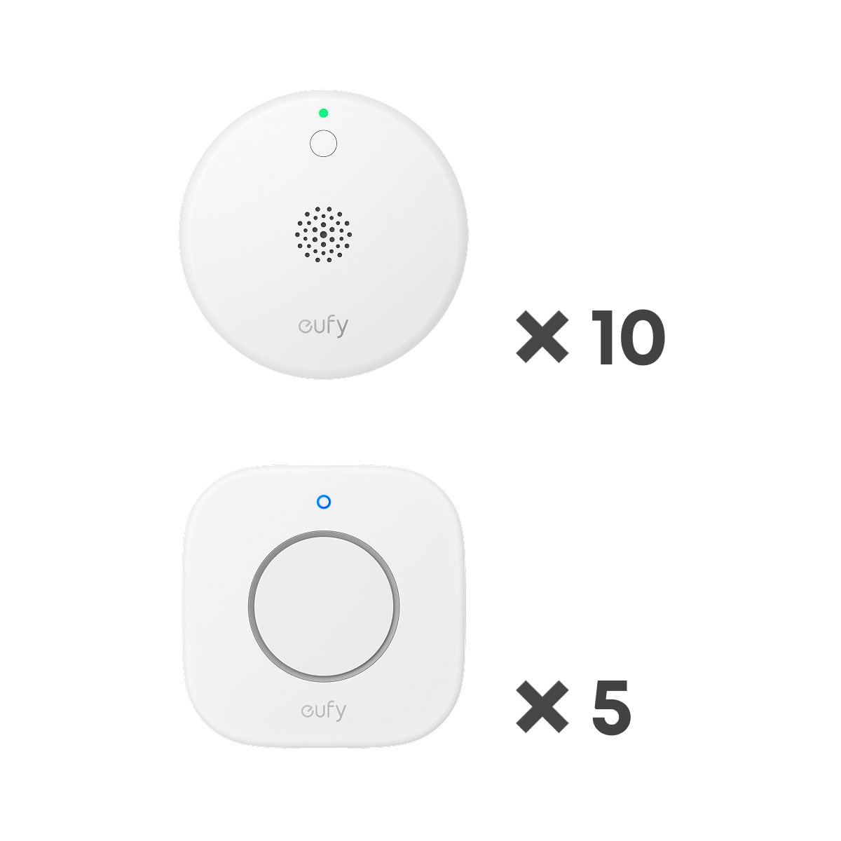 eufy-smoke-alarm-e10-10er-pack-indoor-siren-e20-5er-pack-bundle image 1