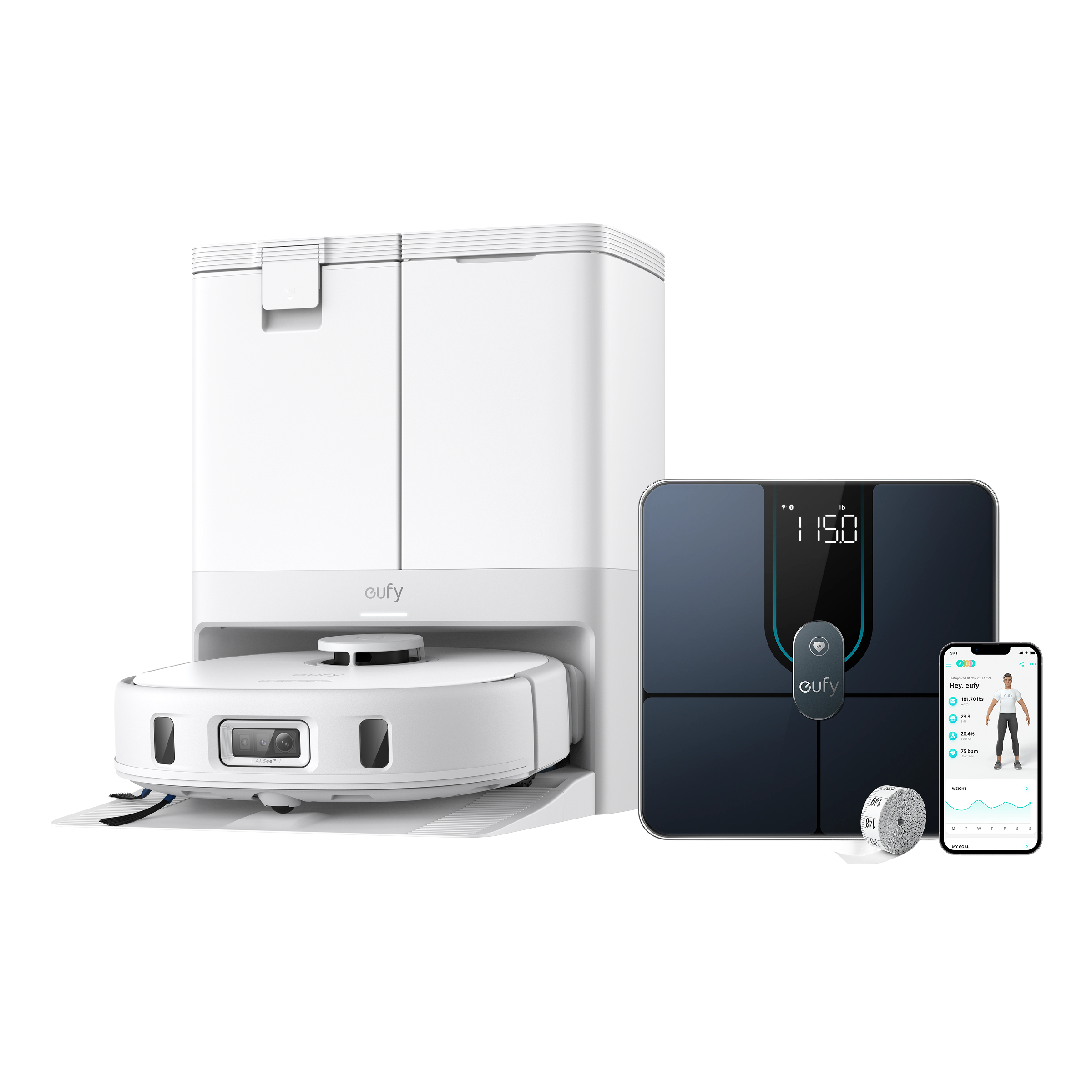 eufy-x10-pro-omni-wei-saugwischer-roboter-smart-scale-p2-pro-bundle image 1
